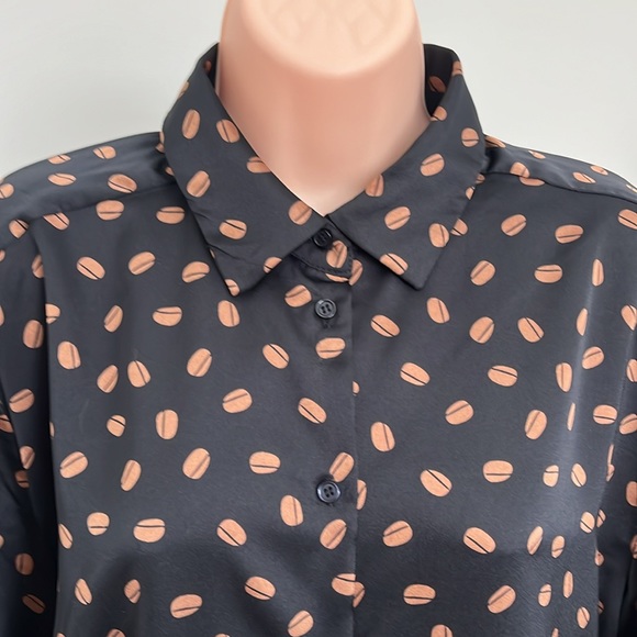 Ricki’s Satin Blouse Size LG - Picture 3 of 9